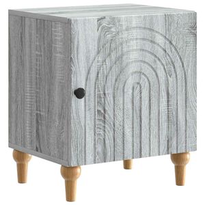 vidaXL Cabinet de chevet Sonoma gris 43 x 34,5 x 50 cm