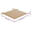 vidaXL Chaises pliables de jardin lot de 6 avec coussins Bois d'acacia