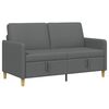 vidaXL Sofa avec rangement Gris fonc&eacute; 152 x 78 x 87 cm Polyester