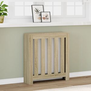 vidaXL Cache-radiateur ch&ecirc;ne sonoma 78x20x82 cm bois d'ing&eacute;nierie
