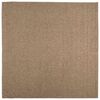 vidaXL Tapis de surface Carr&eacute; Naturel 120 x 120 cm