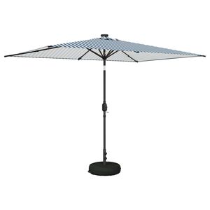 vidaXL Parasol de jardin avec lumi&egrave;res LED et base 2 x 3 m Polyester