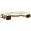 vidaXL Ensembles de canap&eacute;s avec coussin 10 pcs Bois d'Acacia Massif