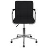 vidaXL Chaise pivotante de bureau Noir Tissu