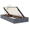 vidaXL Lit de Rangement avec matelas Gris fonc&eacute; 90 x 200 cm