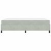 vidaXL Cadre de lit avec matelas Gris clair 140 x 190 cm tissu