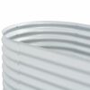 vidaXL Lit sur&eacute;lev&eacute; de jardin 320x80x81 cm Acier galvanis&eacute; Argent&eacute;