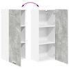 vidaXL Armoire suspendue avec porte Riga Gris b&eacute;ton 40 x 31 x 100 cm