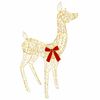 vidaXL Renne de No&euml;l 3D LOVIISA 110 LED Blanc chaud 70 x 26 x 100 cm