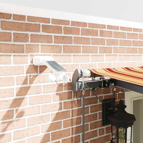 vidaXL Tissu de auvent avec Jaune et Orange 600 × 300 cm Polyester