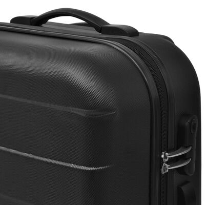 vidaXL Ensemble de valises rigides 3 pcs Noir 45,5/55/66 cm