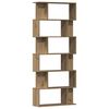 vidaXL Biblioth&egrave;que ch&ecirc;ne artisanal 80x24x192 cm bois d'ing&eacute;nierie