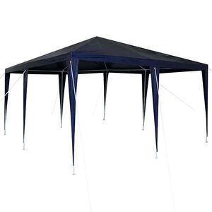 vidaXL Tente de f&ecirc;te Bleu 400 x 400 x 266 cm Poly&eacute;thyl&egrave;ne et acier