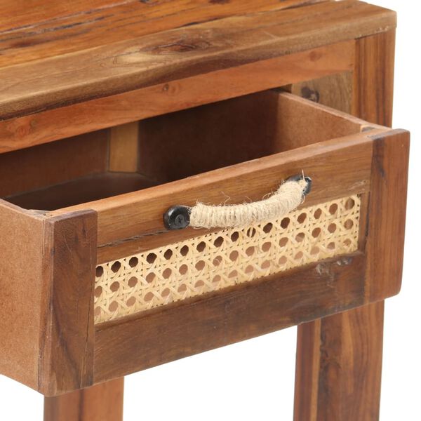 vidaXL Table console 86x30x76 cm Bois de r&eacute;cup&eacute;ration massif