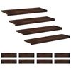 vidaXL Marches d'escalier 12 pi&egrave;ces 90 x 25 x 2 cm Marron fonc&eacute;