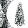 vidaXL Sapin de No&euml;l artificiel avec neige floqu&eacute;e 120 cm PVC et PE