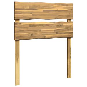 vidaXL T&ecirc;te de lit en bois brut ROSTOCK Blanc 80 cm