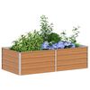 vidaXL Lit surélevé de jardin 160x80x45 cm Acier galvanisé Argenté