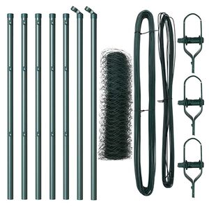 vidaXL Cl&ocirc;ture en fil soud&eacute; pour sol 10 x 0,8 m (L x H)