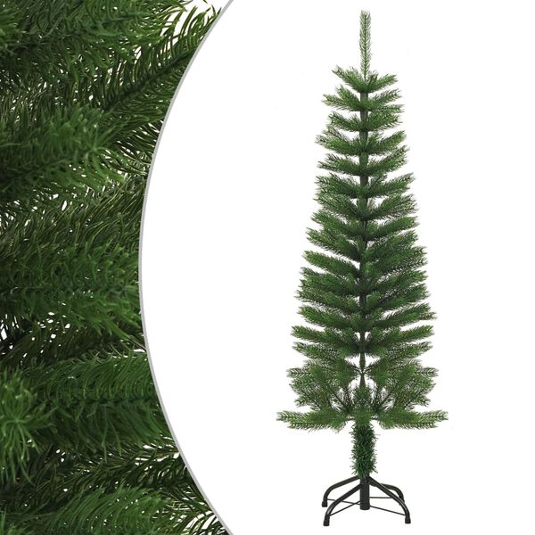 vidaXL Sapin de No&euml;l artificiel mince avec support 120 cm PE