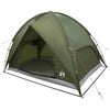 vidaXL Tente de camping avec un abri imperm&eacute;able D&ocirc;me Vert olive
