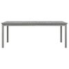 vidaXL Table de jardin Gris 200x100x75 cm Bois d'acacia solide
