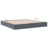 vidaXL Lit de Rangement avec matelas Gris fonc&eacute; 200 x 200 cm Velours