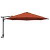 vidaXL Parasol de jardin Terre cuite 248 x 248 x 148 cm