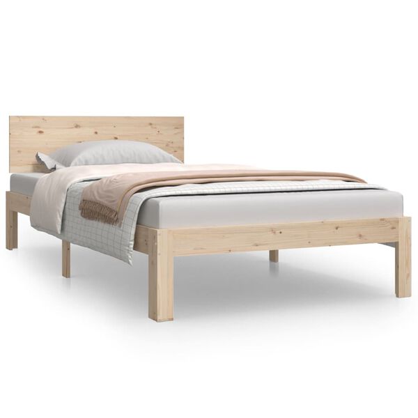 vidaXL Cadre de lit sans matelas bois massif de pin 100x200 cm