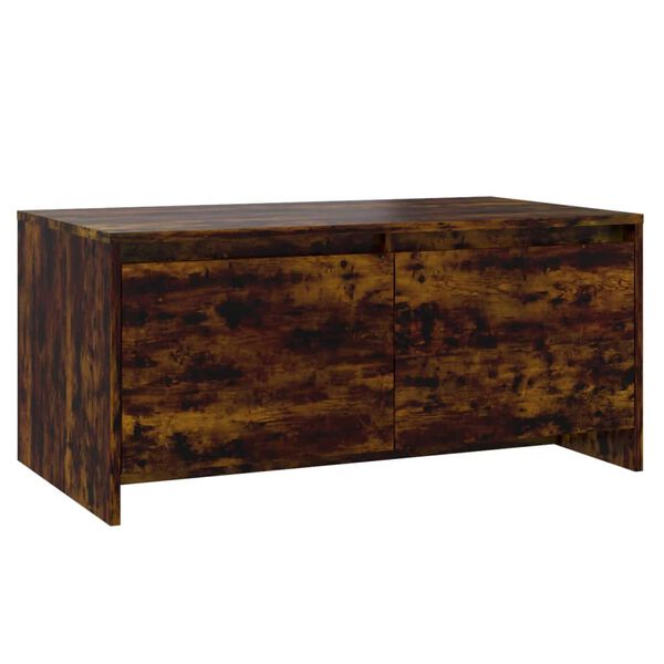 vidaXL Table basse Chêne fumé 90x50x41,5 cm Bois d'ingénierie