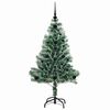vidaXL Arbre de No&euml;l artificiel floconn&eacute; de neige avec lumi&egrave;re LED
