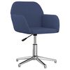 vidaXL Chaise pivotante de bureau Bleu Tissu