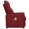 vidaXL Fauteuil de massage Rouge bordeaux Tissu