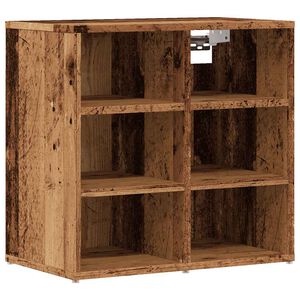 vidaXL Armoire &agrave; chaussures vieux bois 52x30x50 cm