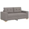 vidaXL Canap&eacute; deux places taupe 180x77x82 cm en tissu