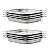 vidaXL R&eacute;cipients Gastronorm 8 pcs GN 1/2 40 mm Acier inoxydable