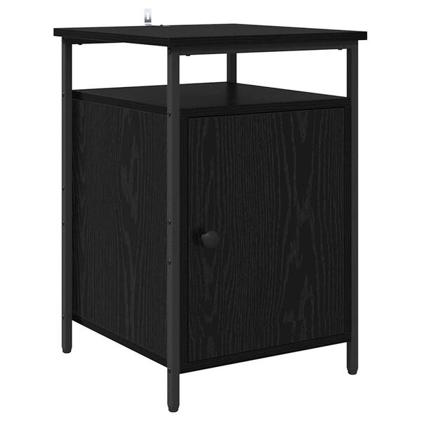 vidaXL Cabinet de chevet Chêne noir 40 x 42 x 60cm Bois d'ingénierie