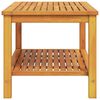 vidaXL Table d'appoint Marron 90 x 50 x 45 cm Bois d'Acacia Massif