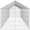 vidaXL Cage pour lapins Argent 400 x 78 x 78 cm Acier galvanis&eacute;
