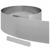 vidaXL Bordure de Pelouse 450 x 25 cm Acier galvanis&eacute; Argent