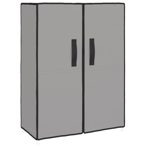 vidaXL Armoire &agrave; chaussures Gris 60x28x90 cm Tissu
