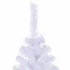 vidaXL Sapin de No&euml;l artificiel avec 300 LED Blanc 210 cm PVC et Acier