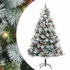 vidaXL Sapin de No&euml;l artificiel Vert et blanc 240 cm