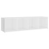 vidaXL Ensemble de meubles TV 3 pcs Blanc Bois d'ing&eacute;nierie