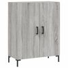 vidaXL Buffet haut Sonoma gris 69,5x34x180 cm Bois d'ing&eacute;nierie