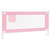 vidaXL Barri&egrave;re de s&eacute;curit&eacute; de lit d'enfant Rose 180x25 cm Tissu