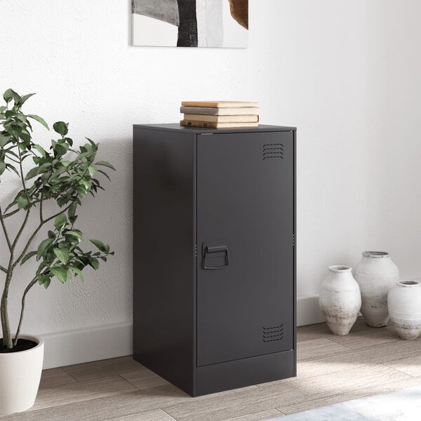 vidaXL Buffet noir 34,5x39x73 cm acier