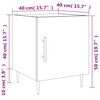 vidaXL Tables de chevet 2 pcs blanc 40x40x50 cm bois d&rsquo;ing&eacute;nierie