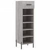 vidaXL Meuble &agrave; chaussures sonoma gris 30x35x105 cm bois d'ing&eacute;nierie