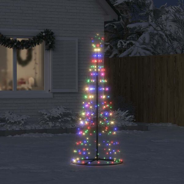 vidaXL Sapin de No&euml;l &agrave; LED 200 LED color&eacute;es 180 cm
